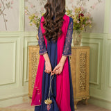 Embellished Kameez Trousers Dupatta & Pouch (GPW-1170)