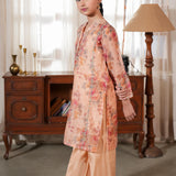 Embroidered Kali Dar Shirt With Straight Pants (DGFS-30)