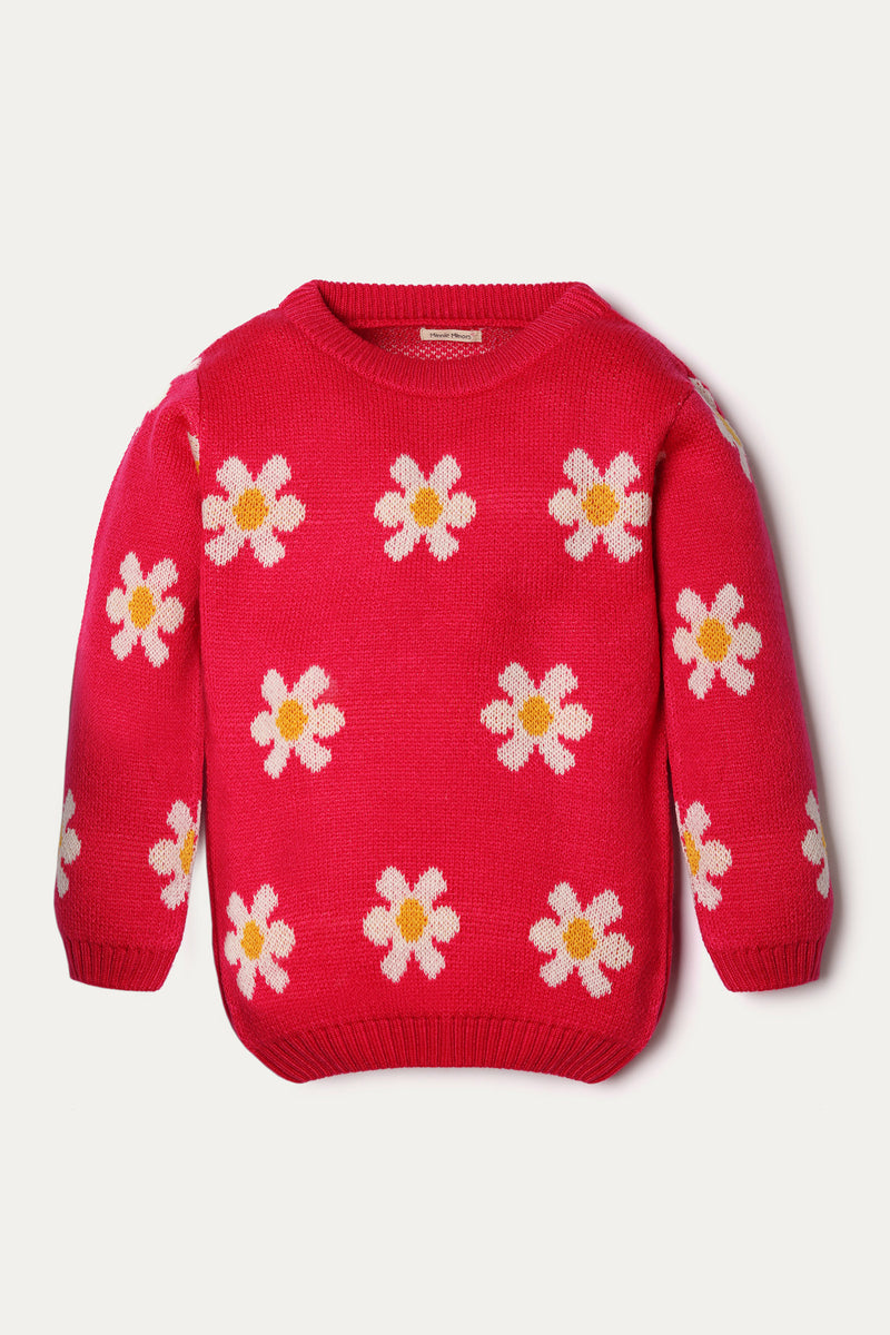 DAISY JACQUARD SWEATER (GMMS-209)