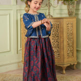 Printed Lehnga With Embroidered Top (DGFS-47)