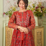 Embroidered Frock With Qlot (DGFS-59)