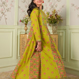 Print +Emb Frock With Trousers (DGFS2-06)