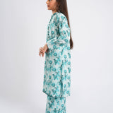 Printed Embroidered Shirt With Trousers (DGKS-189)