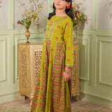 Print +Emb Frock With Trousers (DGFS2-06)