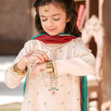 Embellished Kameez & Gharara With Dupatta (GPW-1142)