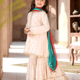 Embellished Kameez & Gharara With Dupatta (GPW-1142)