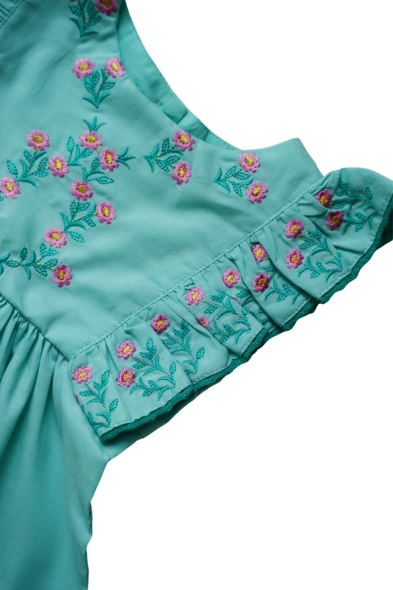 Embroidered Casual Frock & Panty (IF-390)