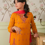 Embellished Kameez Gharara With Dupatta (GPW-1165)