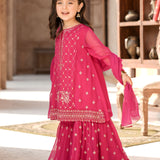 Embellished Kameez & Gharara With Dupatta (GPW-1150)