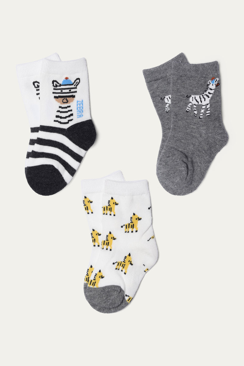 Socks - Soft Cotton/Polyester/Elastane | Assorted - Best Kids Clothing Brands In Pakistan Online|Minnie Minors