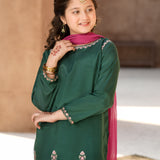 Embellished Kameez & Gharara With Dupatta (GPW-1151)