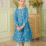 Print +Emb Frock With Trousers (DGFS2-03)