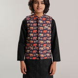 Kid Printed Waistcoat (BCWC-069)