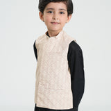 Boys Off White Waistcoat (BCWC-073)