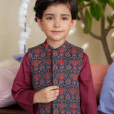Boys Printed Waist Coat (BCWC-075)