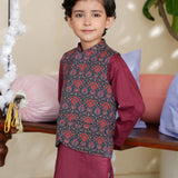 Boys Printed Waist Coat (BCWC-075)