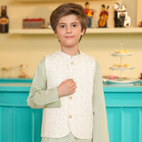 Boys Cream Waistcoat (BCWC-078)