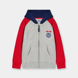 Zip Through Hoodie With Raglan Sleeves (BFU-055)