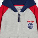 Zip Through Hoodie With Raglan Sleeves (BFU-055)