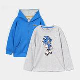 T-Shirt And Zip Through Hoodie (BJT-054)