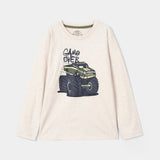 T-Shirt And Zip Through Raglan Sleeve Hoodie (BJT-057)