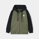 T-Shirt And Zip Through Raglan Sleeve Hoodie (BJT-057)