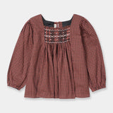 Smocked Embroidered Top (BL-375)