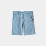 Mose Blue Twill Shorts (BSH-465)