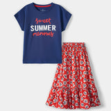 Long Skirt With Blouse (BSLS-016)