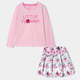 Satin Skirt With T-Shirt (BSS-34)