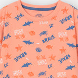 Graphic T-Shirt With Shorts (BTS-113)