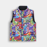 Reversible Sleeveless Zipper Jackets With Sublimation Print (BWJ-032)