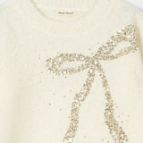 Girls Sequenced Bow Sweater (C-GMMS-051)