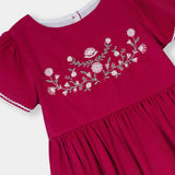 Embroidered Corduroy Frock (CCF-01)