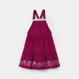 Embroidered Corduroy Frock With T-Shirt (CCF-05)