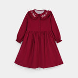 Embroidered Corduroy Frock (CCF-15)