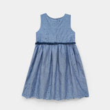 Embroidered Chambray Frock (CF-574)