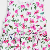Satin Printed Frock (CF-615)