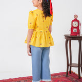 Print + Embroidered Top (DGBL2-02)