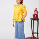 Print + Embroidered Top (DGBL2-02)