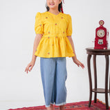 Print + Embroidered Top (DGBL2-02)
