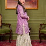 Embroidered Shirt With Gharara (DGFS-39)