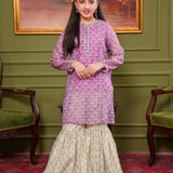 Embroidered Shirt With Gharara (DGFS-39)