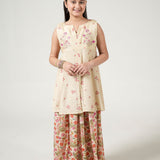 Embroidered Kameez With Separate Sleeves And Lehnga (DGFS-41)