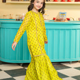 Embroidered Kameez With Slip And Gharara (DGFS-54)