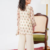 Embroidered Kameez With Slip And Trousers (DGFS-56)