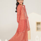 Embroidered Gown, Inner Shirt With Sharara (DGFS-57A)