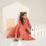 Embroidered Gown, Inner Shirt With Sharara (DGFS-57A)