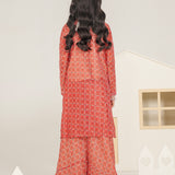 Embroidered Gown, Inner Shirt With Sharara (DGFS-57A)