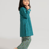 Printed Trousers With Embroidered Shirt (DGKS-181)